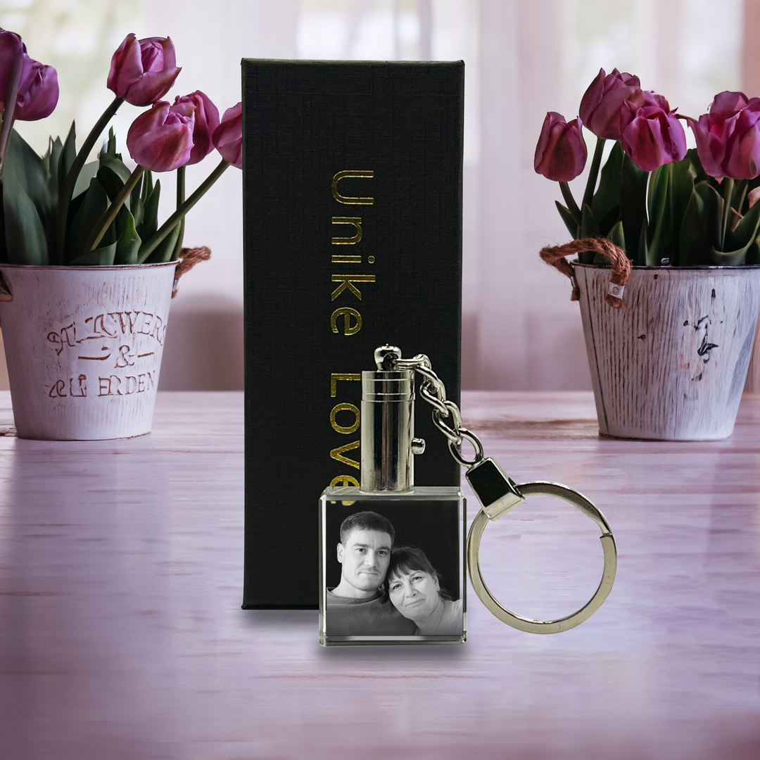 Mother's Day Exclusive Crystal Keyring | Square Shape