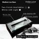 Medium Long LED Light Plastic Base | Silver Finish