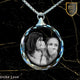 Friendship Gift Personalized Circular Crystal Necklace | Chain and Pendant |