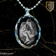 Family Gift Personalized Oval Crystal Necklace | Chain and Pendant |
