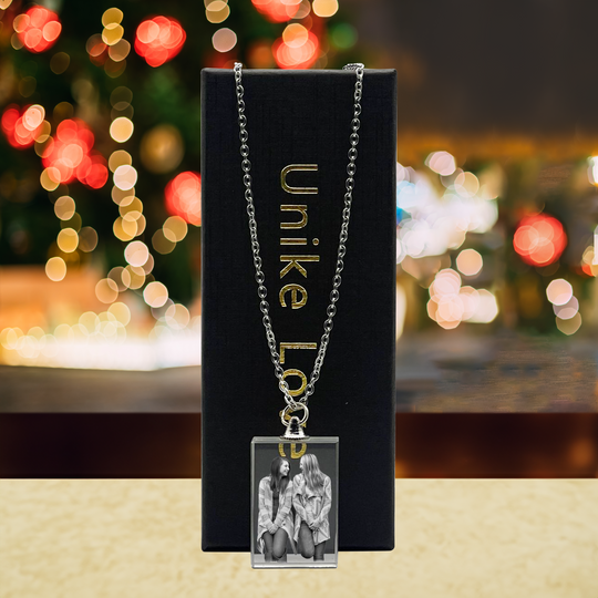 Holiday Exclusive Rectangular Necklace Crystal