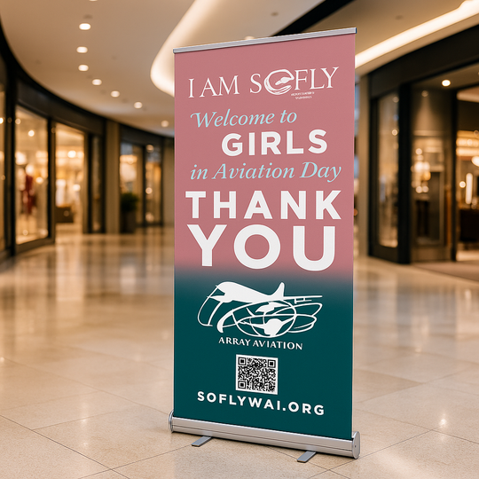 32" x 81" Roll up Retractable Banner with Base