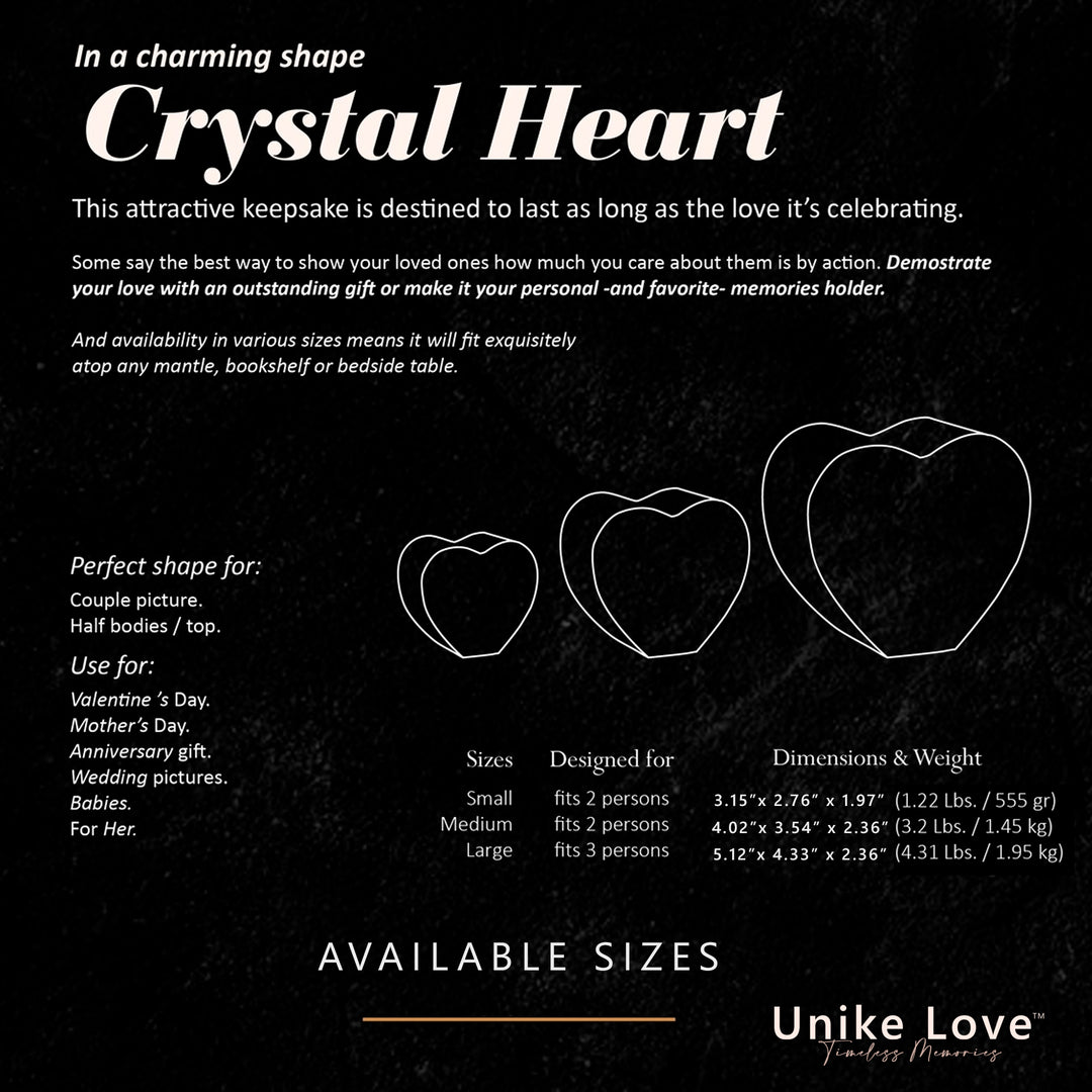 Newborns Gift | Baby Photo | 3D Photo Crystal Heart | Personalized Laser Engraving.