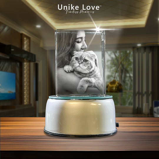 Personalized Crystal Paperweight Vertical| Luxury Gift Award | High Quality Finish