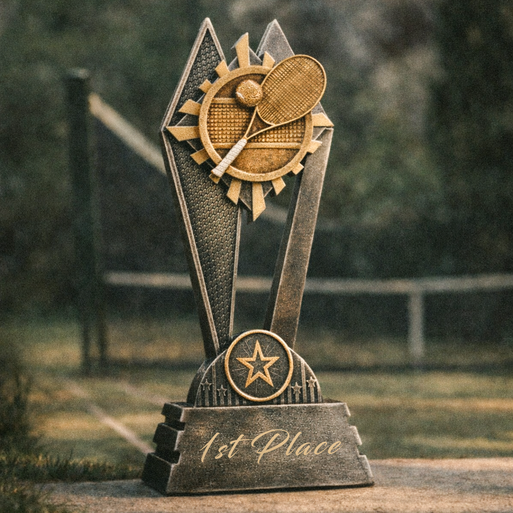 8" Tennis Sun Ray Award