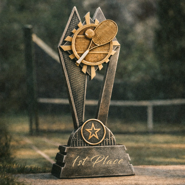 8" Tennis Sun Ray Award