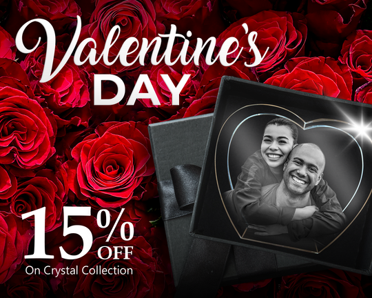 2D Crystal Heart Necklace | Valentine's Day Exclusive