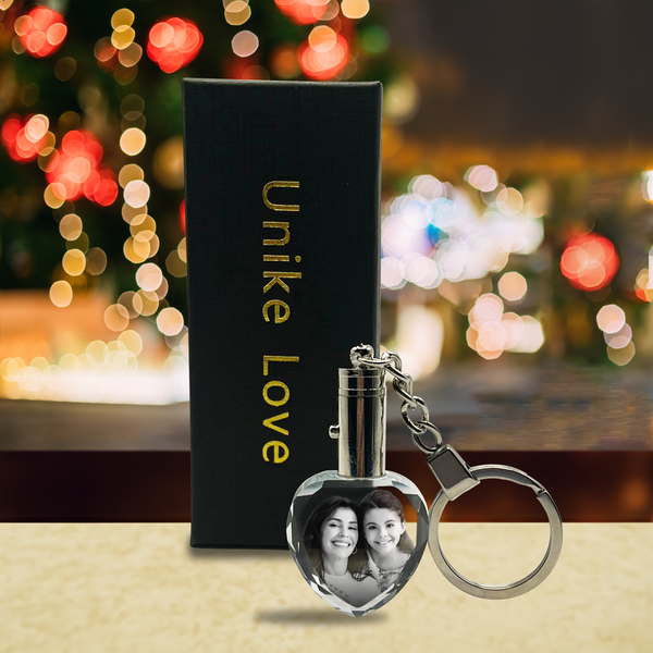Photo Crystal Heart Keychain | Valentine's Day Exclusive