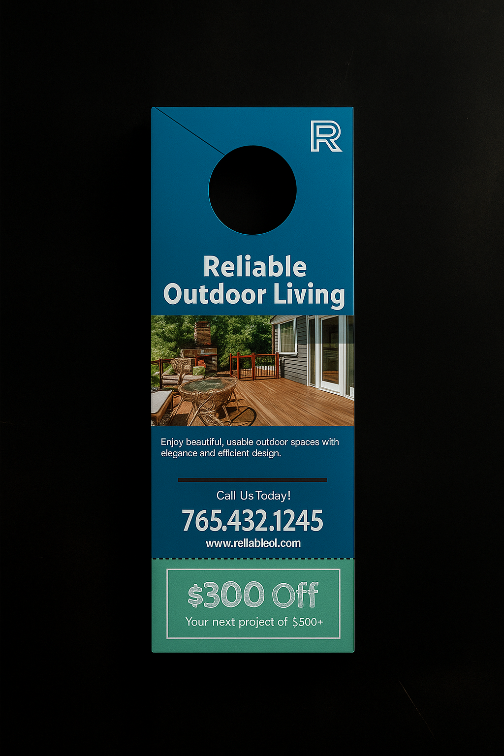 4.25" x 11" 16PT-C2S Door Hangers