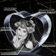 Friendship Gift 3D Photo Crystal Heart | Personalized Laser Engraving.