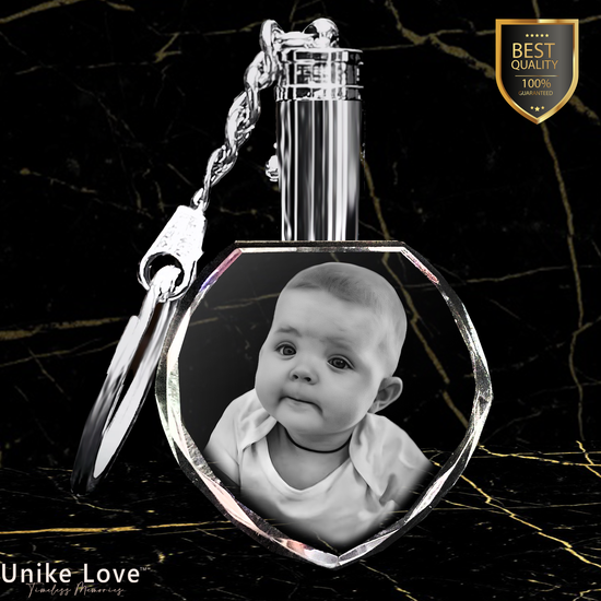 Babies Personalized Crystal Keychain | Heart Shaped |