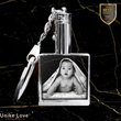 Babies Personalized Crystal Keychain | Square Shape |