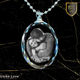 Couples Gift Personalized Oval Crystal Necklace | Chain and Pendant |