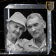 Elegant Memorial Present | 3D Laser Crystal Premium Square | Personalized Engraving | Custom Photo Laser Etched Gift