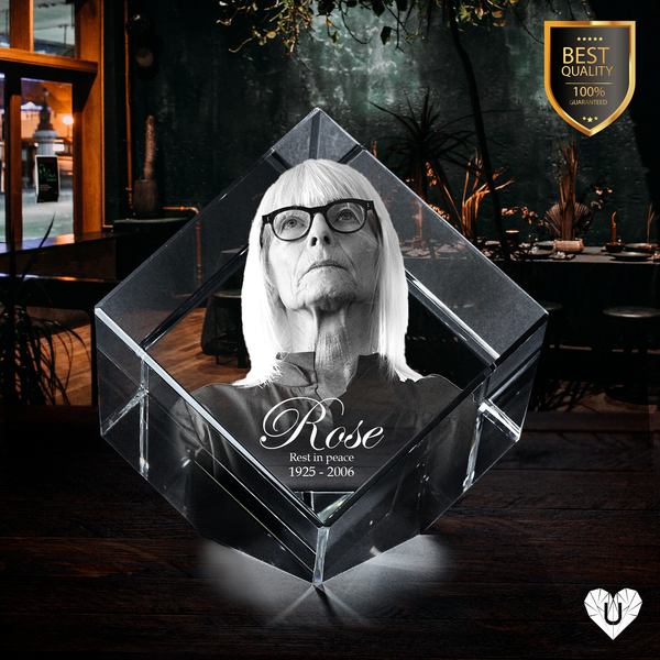 3D Photo Crystal Diamond | Laser Engraved | Personalized | Sorprise Everyone | Customized | Premium Gift for Everyone