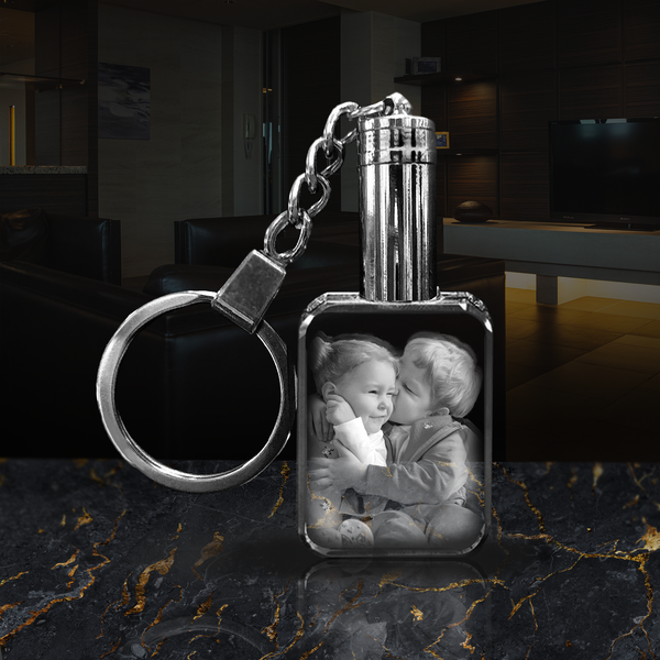 Personalized Crystal Keyring | Rectangular Shape | Keychain |