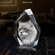 3D Photo Crystal Prestige | Personalized Laser Engraving | 3D-Etched Crystal with your Photo | Iceberg Shape | Engraved Picture in High Quality Crystal