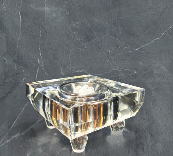 Small Crystal Light Base  - Clear Finish