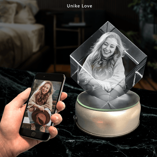 3D Photo Crystal Diamond | Laser Engraved | Personalized | Sorprise Everyone | Customized | Premium Gift for Everyone
