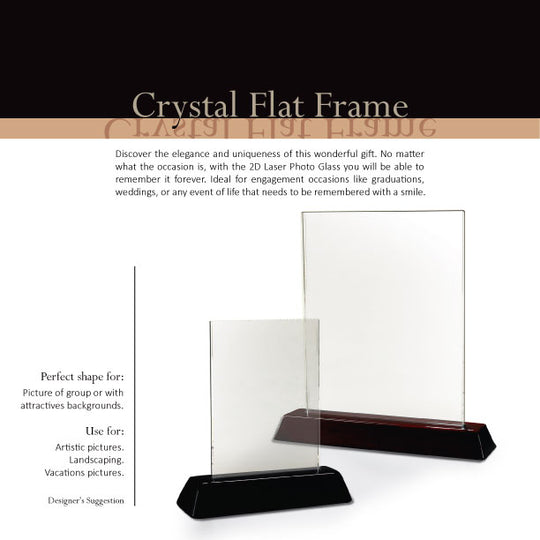 2D Custom Flat Crystal Portrait