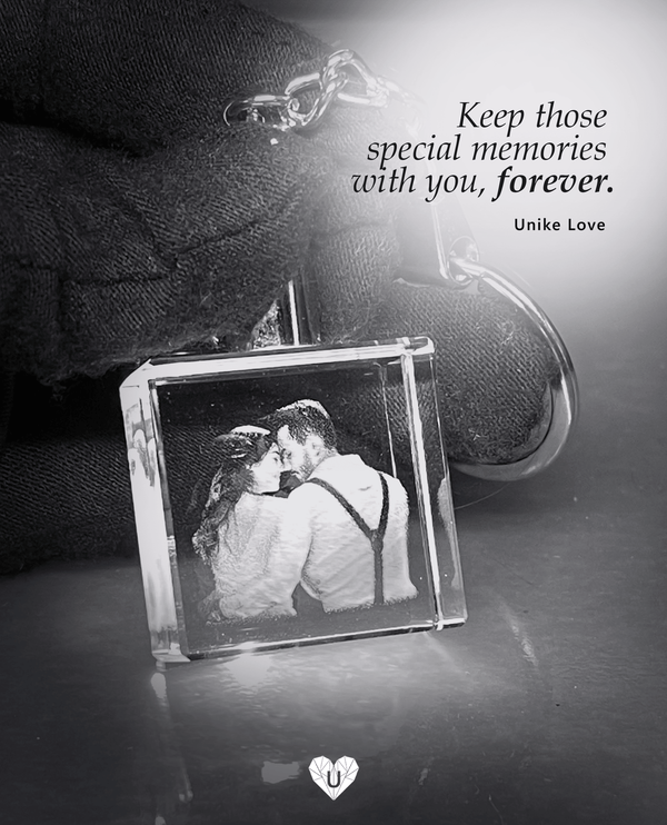 Personalized Crystal Keyring | Square Shape | Keychain |