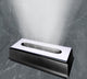 Large Long LED Light Plastic Base | Black Finish