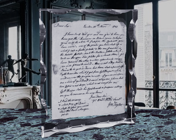 Premium Letter | Luxury Crystal Subsurface Engraved