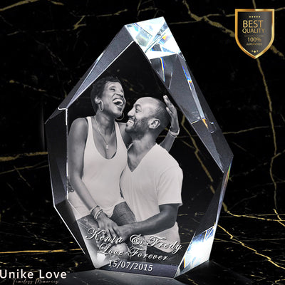 Amazing Couples Gift | 3D Photo Crystal Prestige | Loving Present | Personalized Gift.