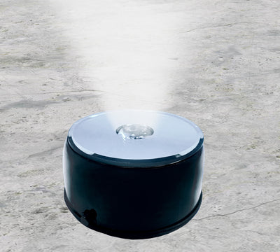 Small Round Light Base (Rotating) - Black Finish