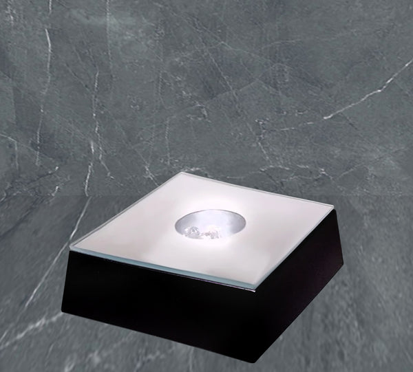 Square Light Base - Black Finish