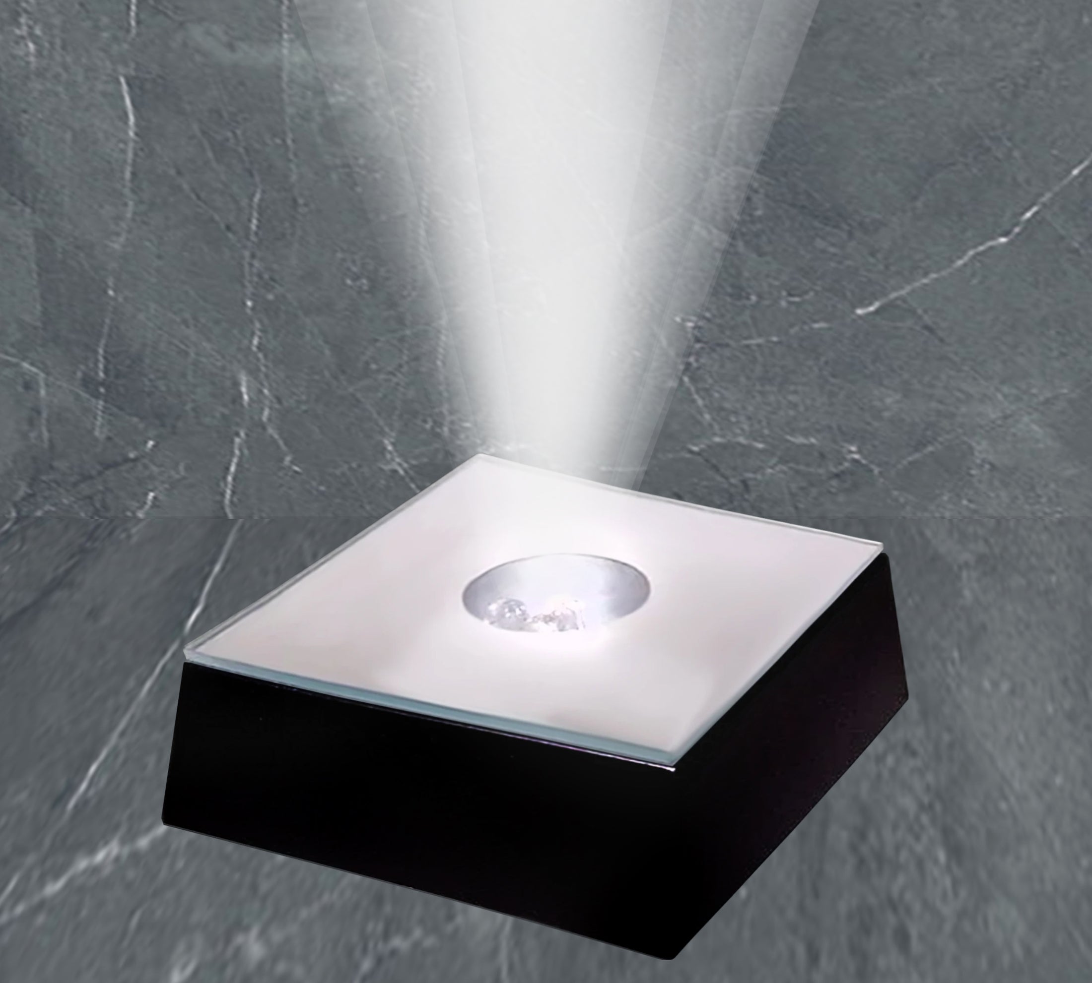 Square Light Base - Black Finish