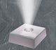 Square Light Base - Silver Finish