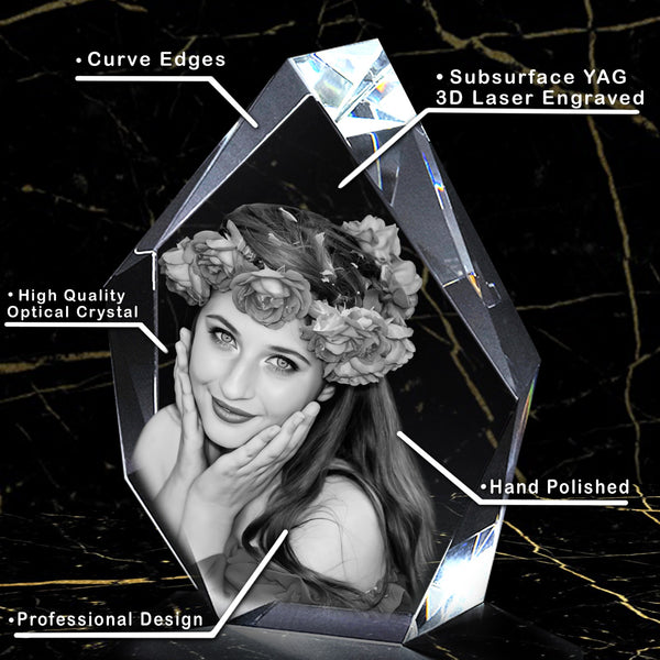 Amazing Couples Gift | 3D Photo Crystal Prestige | Loving Present | Personalized Gift.