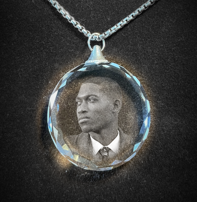 Personalized Circular Crystal Necklace | Chain and Pendant |