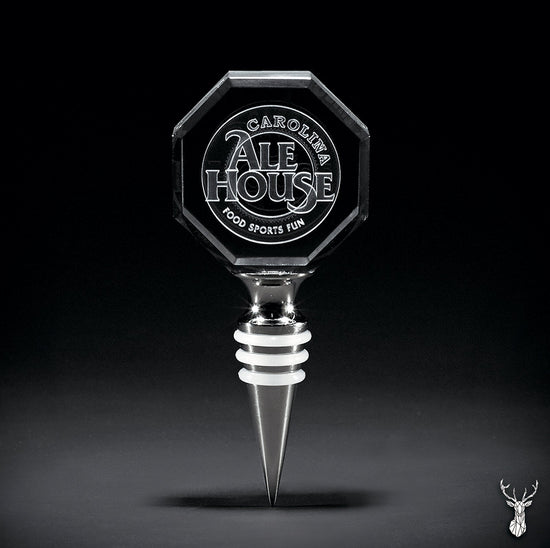 2D  Octagonal Crystal Wine stopper | Personalized Engraving