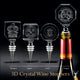2D  Octagonal Crystal Wine stopper | Personalized Engraving