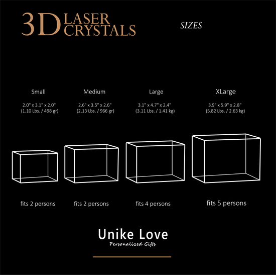 Great Memorial Gift | Luxury 9K Crystal | 3D Laser Photo Brick | Custom Engraving