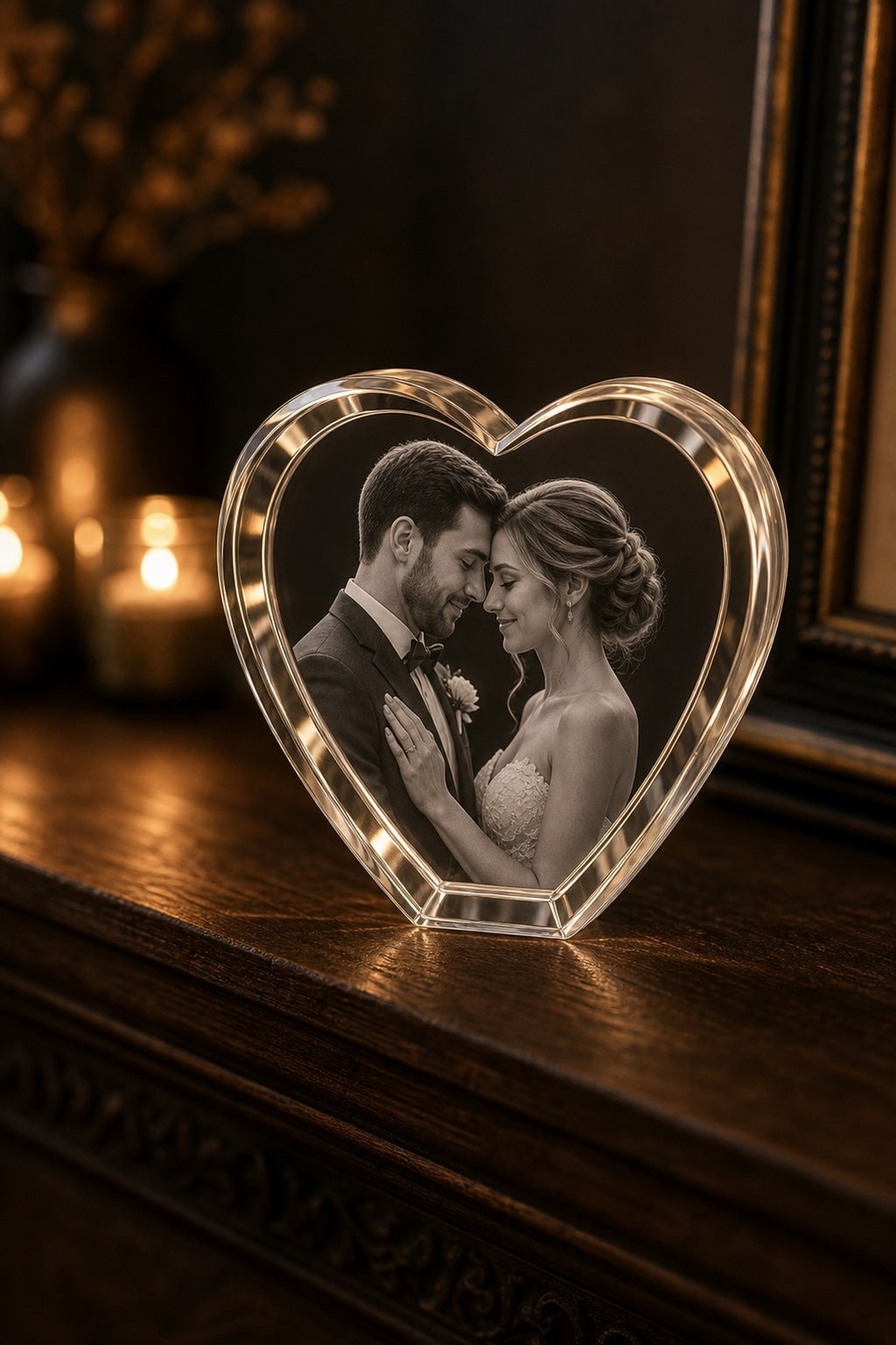Personalized 3D crystal keepsake