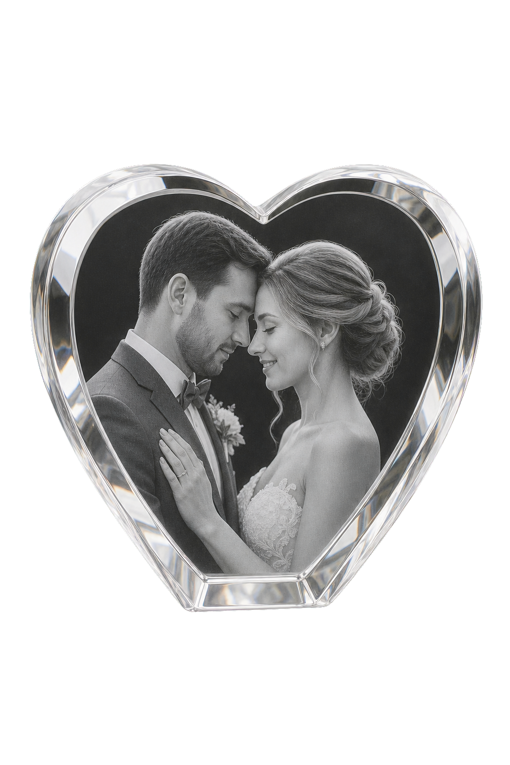 3D photo crystal made at our Miami studio