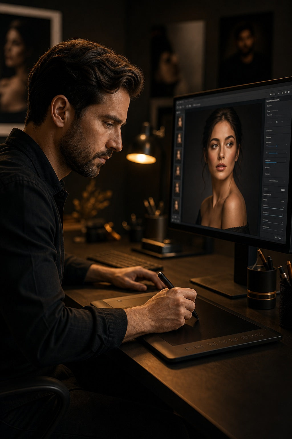 A Unike Love designer setting up a corporate order